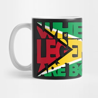 Guyana Flag - Where Legends Are Born - Guyanese - Soca Mode Mug